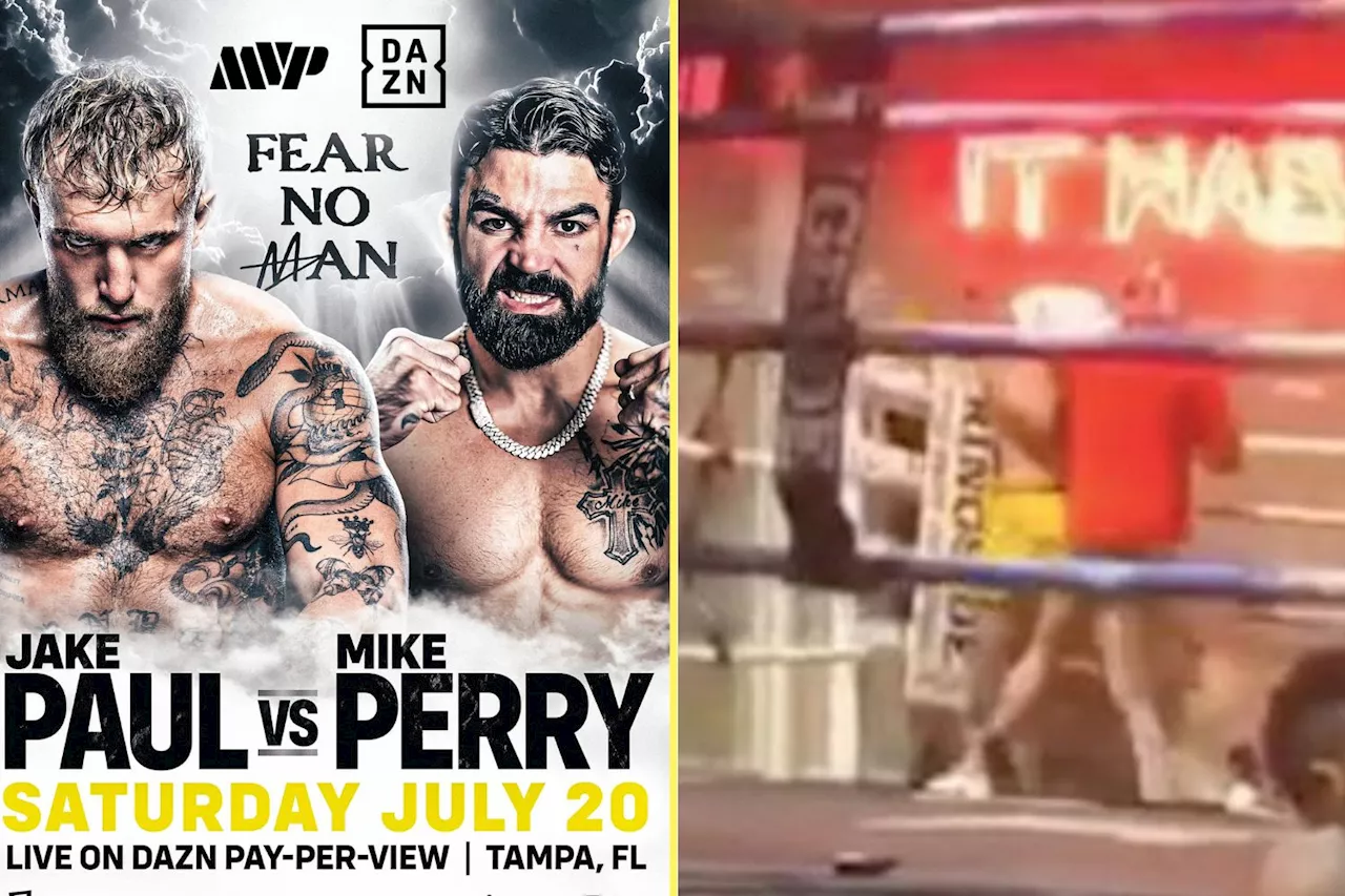 – Boxing fans react as old footage of Jake Paul sparring Mike Perry resurfaces aft...