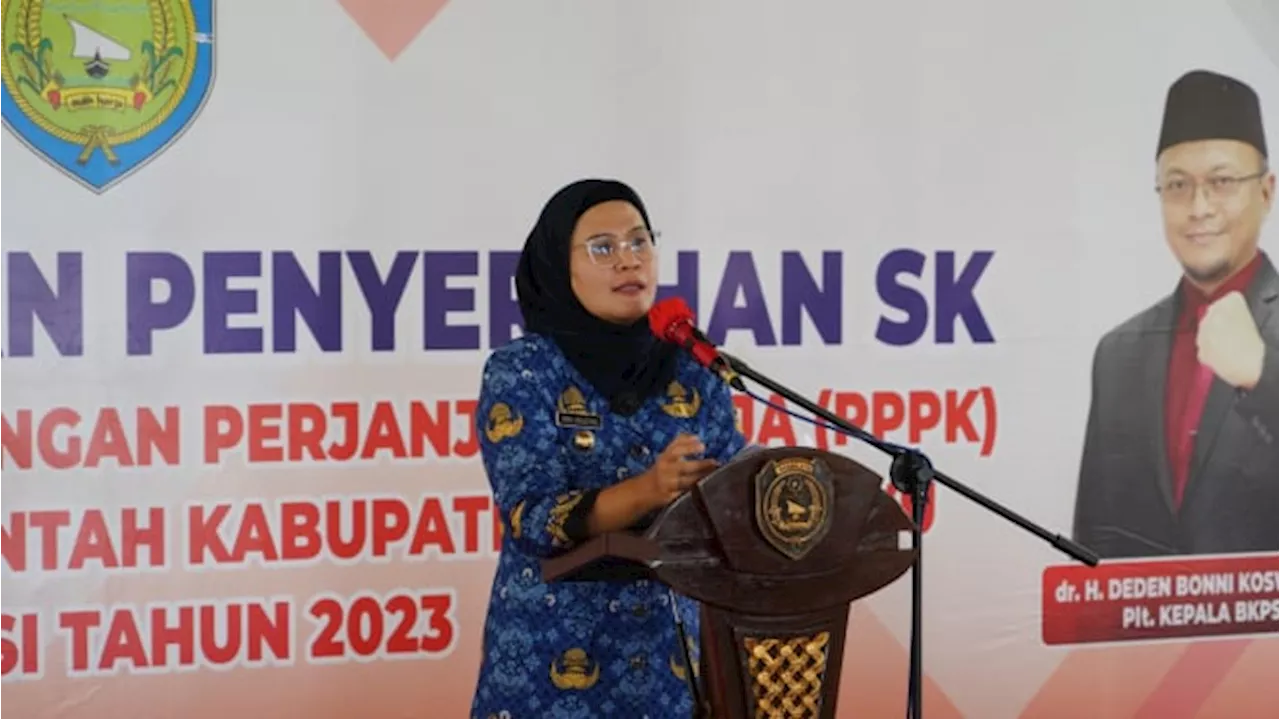 Pesan Bupati Indramayu Nina Agustina ke ASN PPPK yang Diberikan SK: Lebih Semangat, Jangan Melempem