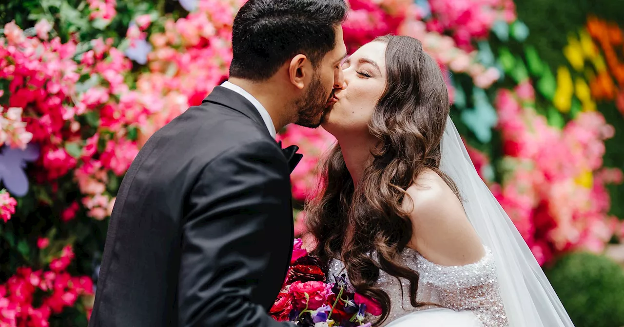 A Hot-Pink Rooftop Wedding With Late-Night Shake Shack