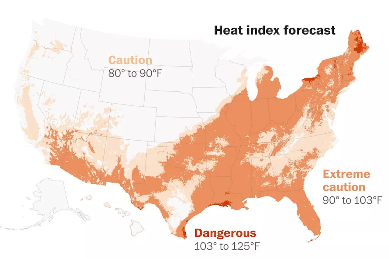 Live updates: Heat wave to scorch Eastern U.S. with record high ...