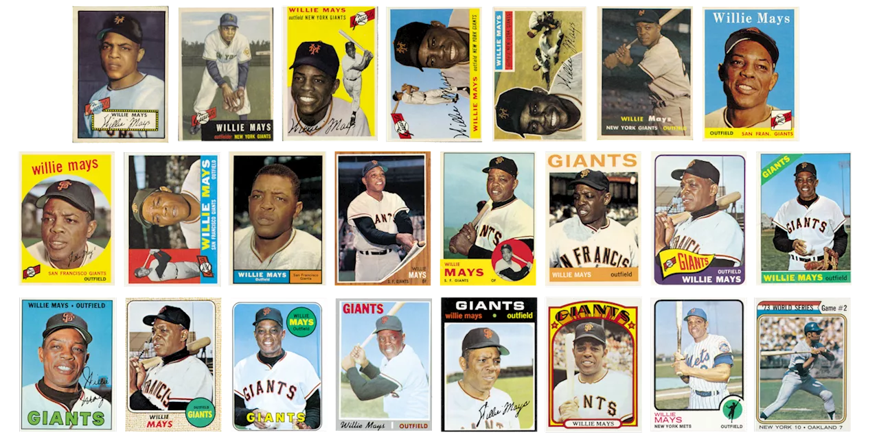 The legacy of Willie Mays through his iconic baseball cards and career ...