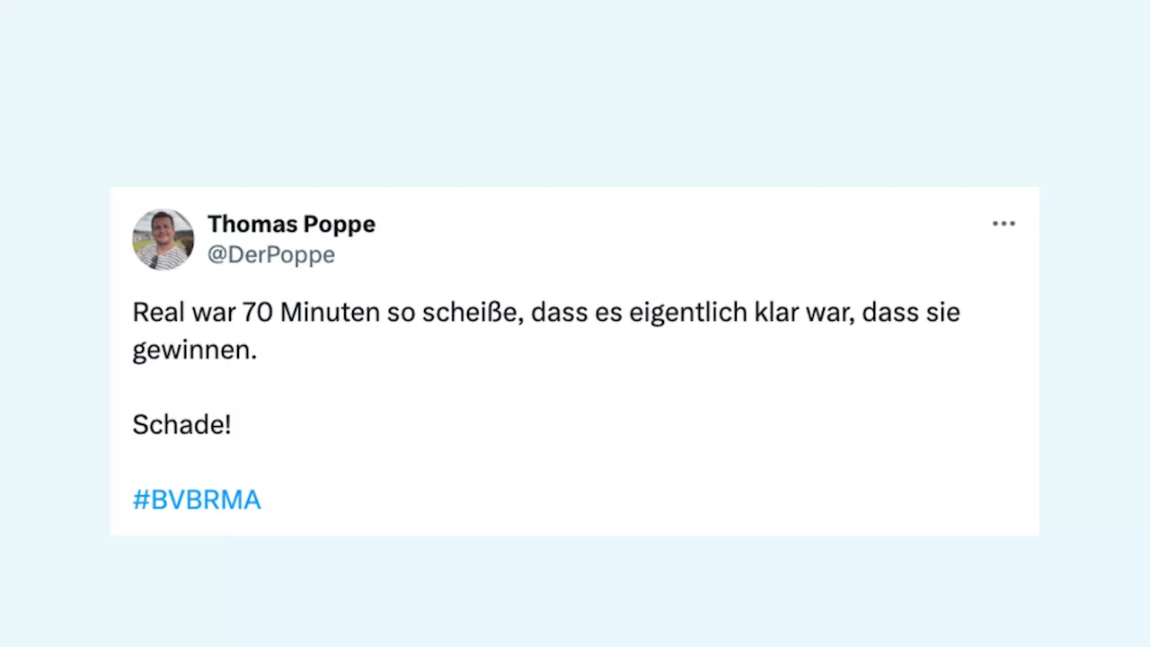 Die Netzreaktionen zum Champions-League-Finale: „Die schlechteste beste Mannschaft aller Zeiten“