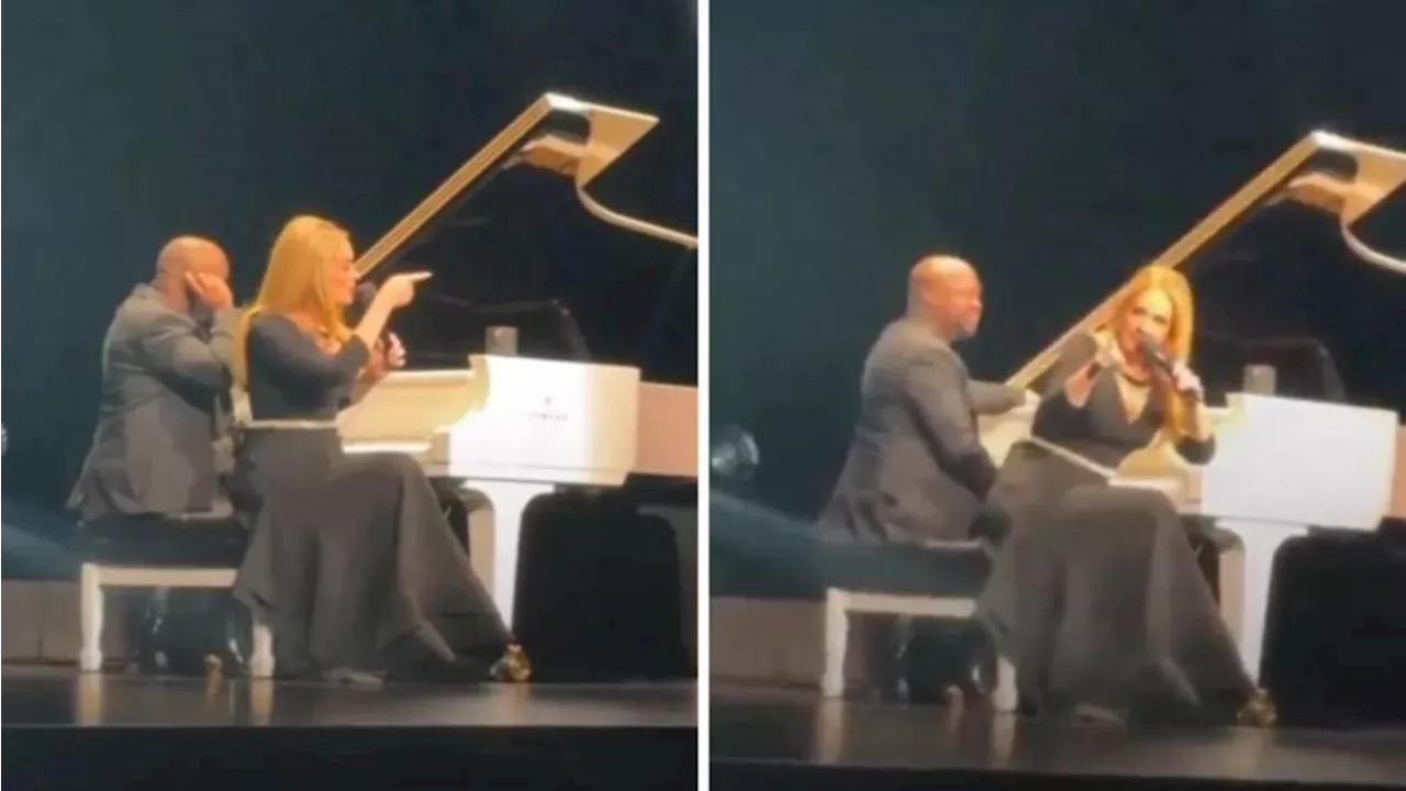 Adele claps back at heckler mid-concert