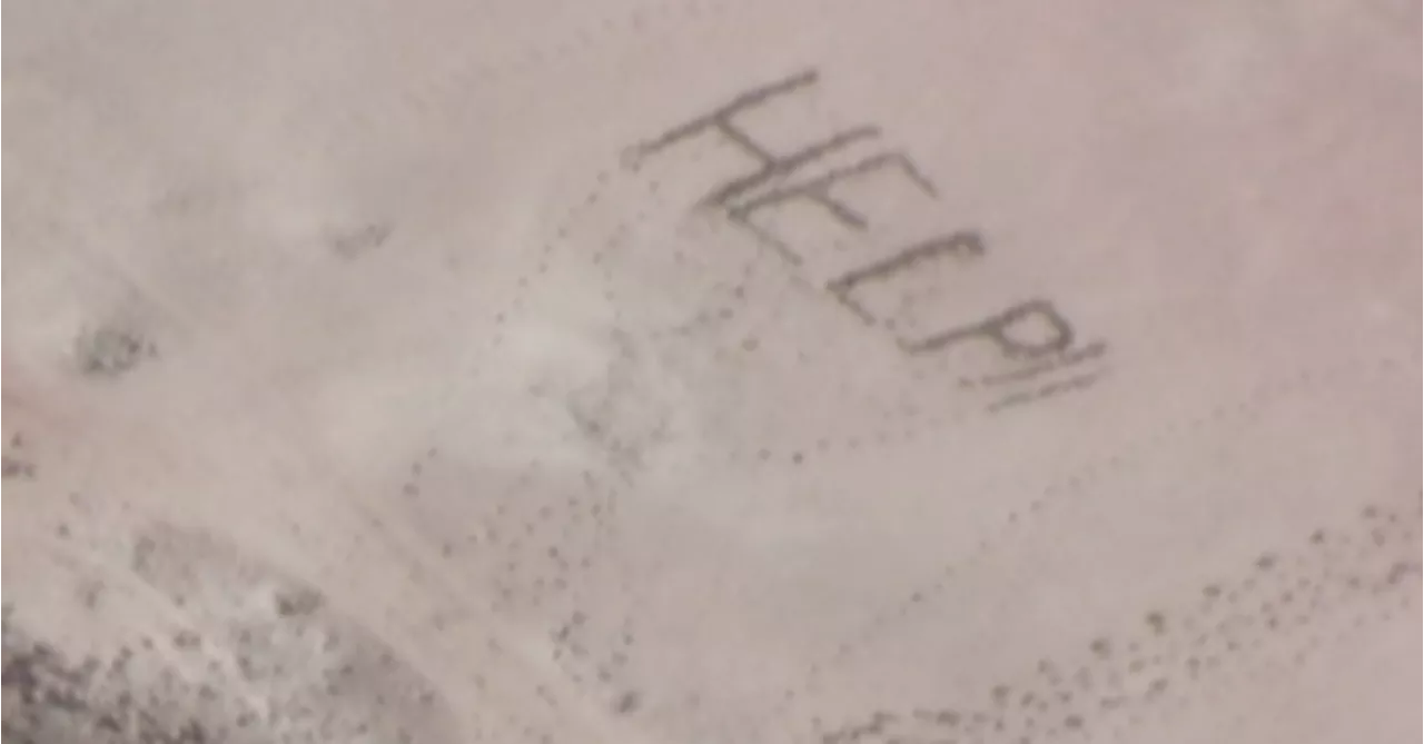 Stranded teens rescued after pilot spots 'help' written in sand in WA