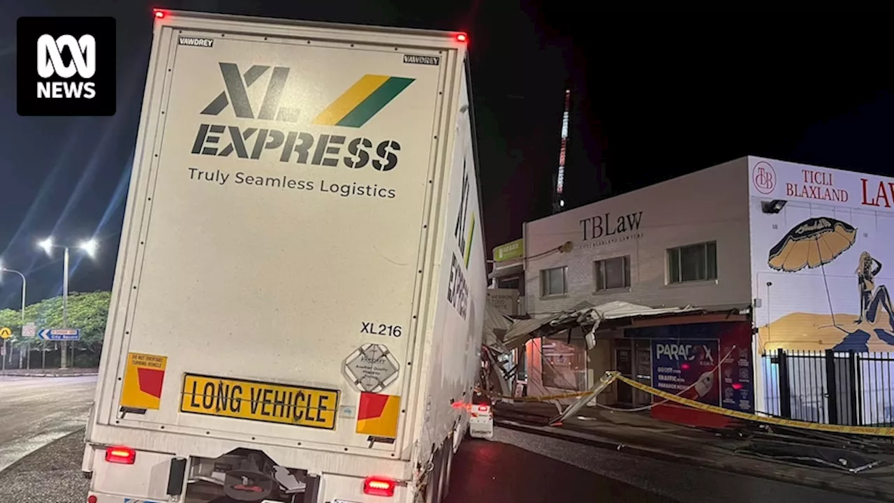 Pacific Highway closed for five hours after truck smashes into shopfront in Coffs Harbour