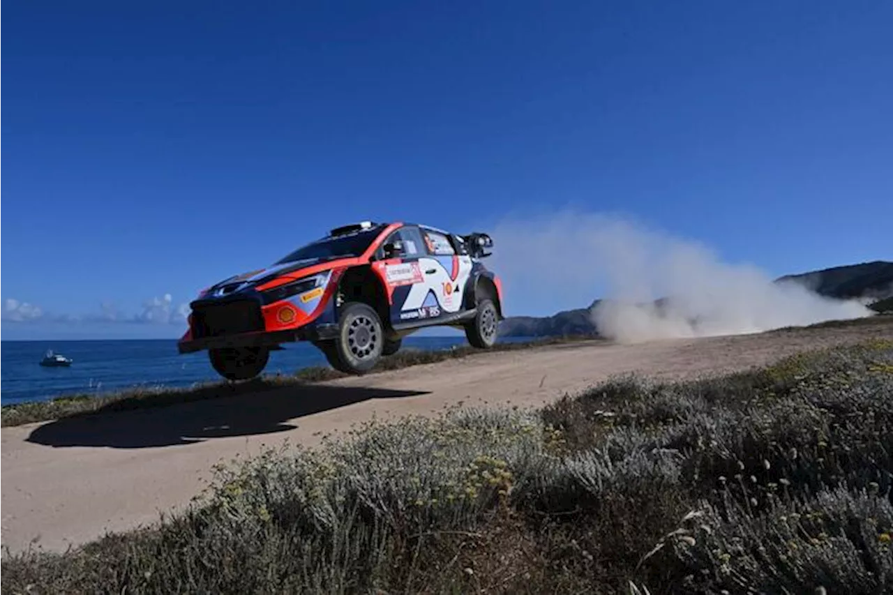 Rally Italia Sardegna 2024 all'estone Tanak su Hyundai i20N