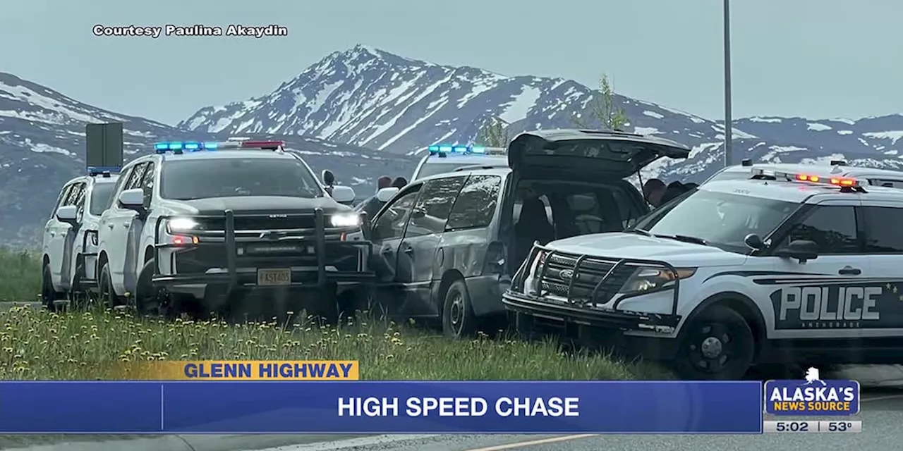 Glenn Highway chase ends in arrest of suspect