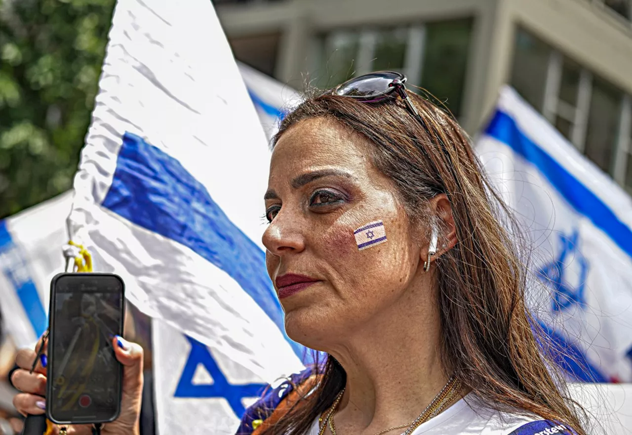 Bittersweet Salute to Israel Parade focuses on four words: Bring the hostages home