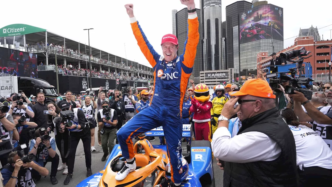 Scott Dixon wins record 4th Detroit Grand Prix, becoming 1st IndyCar driver to win 2 this season