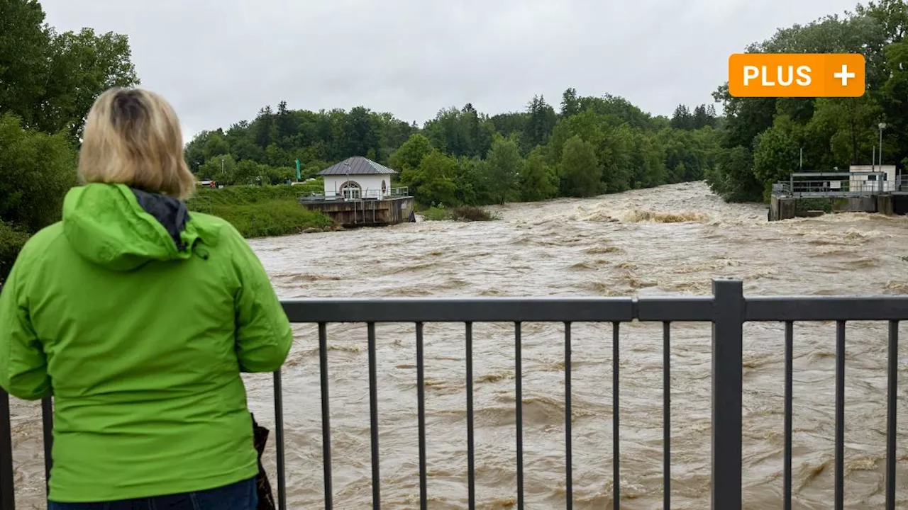 Hochwasser rund um die Stadt Augsburg: Die Fotos vom Sonntag