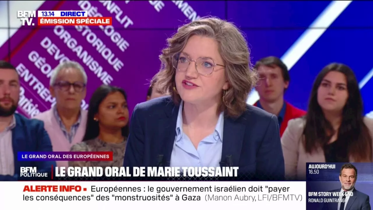 Européennes: 'On doit construire cette diplomatie et cette défense commune', soutient Marie Toussaint