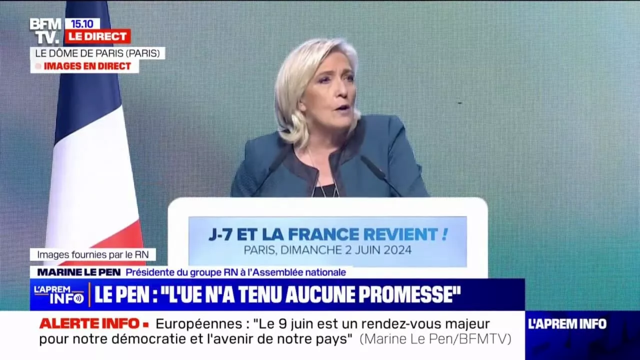 Marine Le Pen: 'Emmanuel Macron ne respecte pas votre avis, car il ne vous respecte pas'