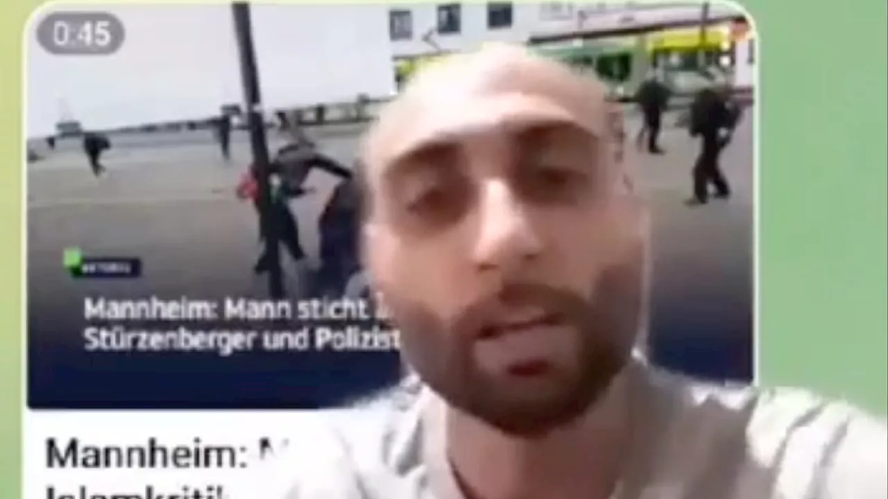 Behörden ermitteln: Islamist feiert Messer-Terror von Mannheim