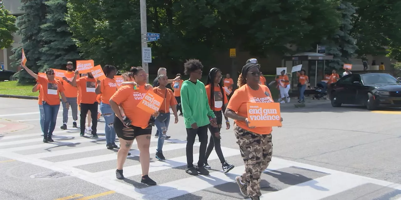 Gun violence awareness month: Dozens walk to honor victims of gun violence