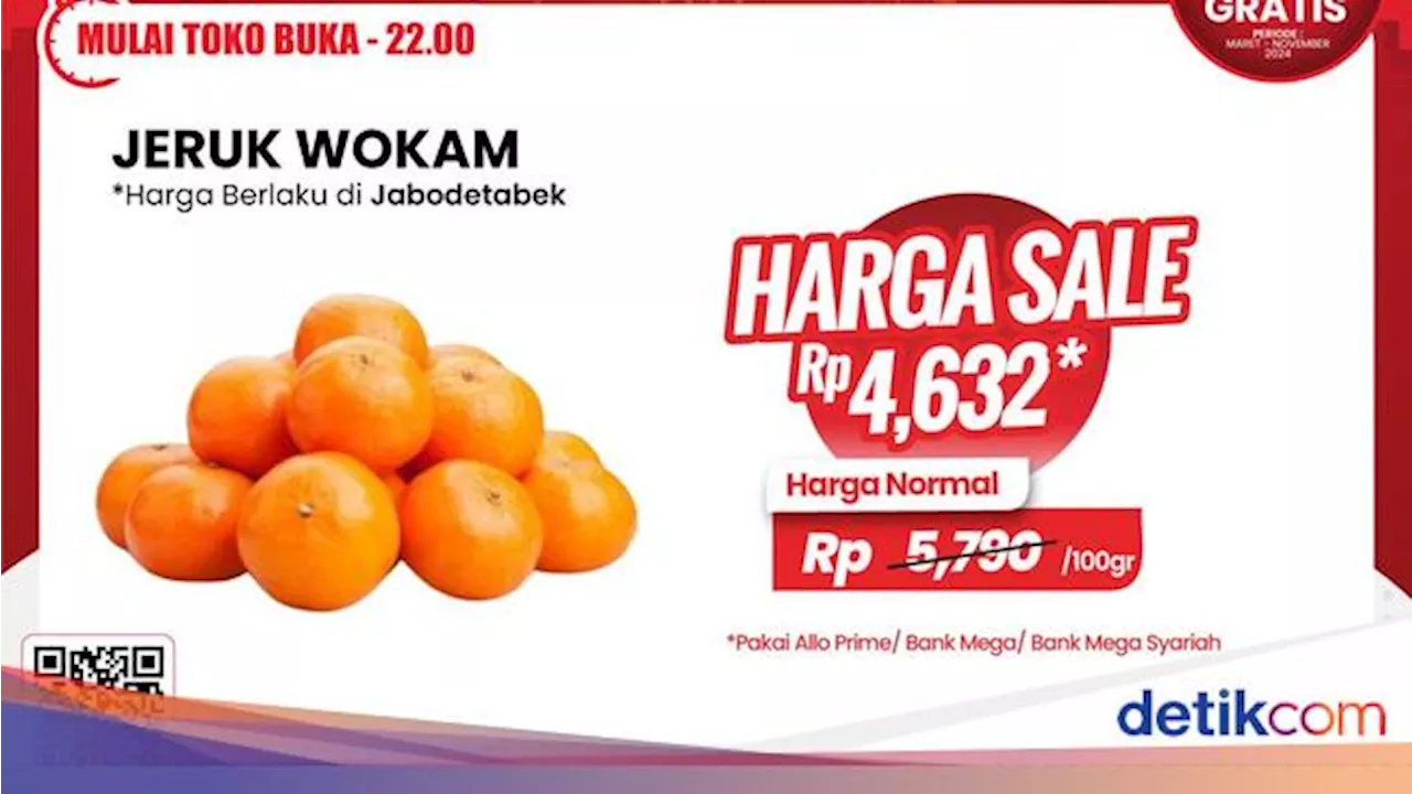 Aneka Jeruk di Transmart Full Day Sale Murah Banget, Cuma Rp 3 Ribuan