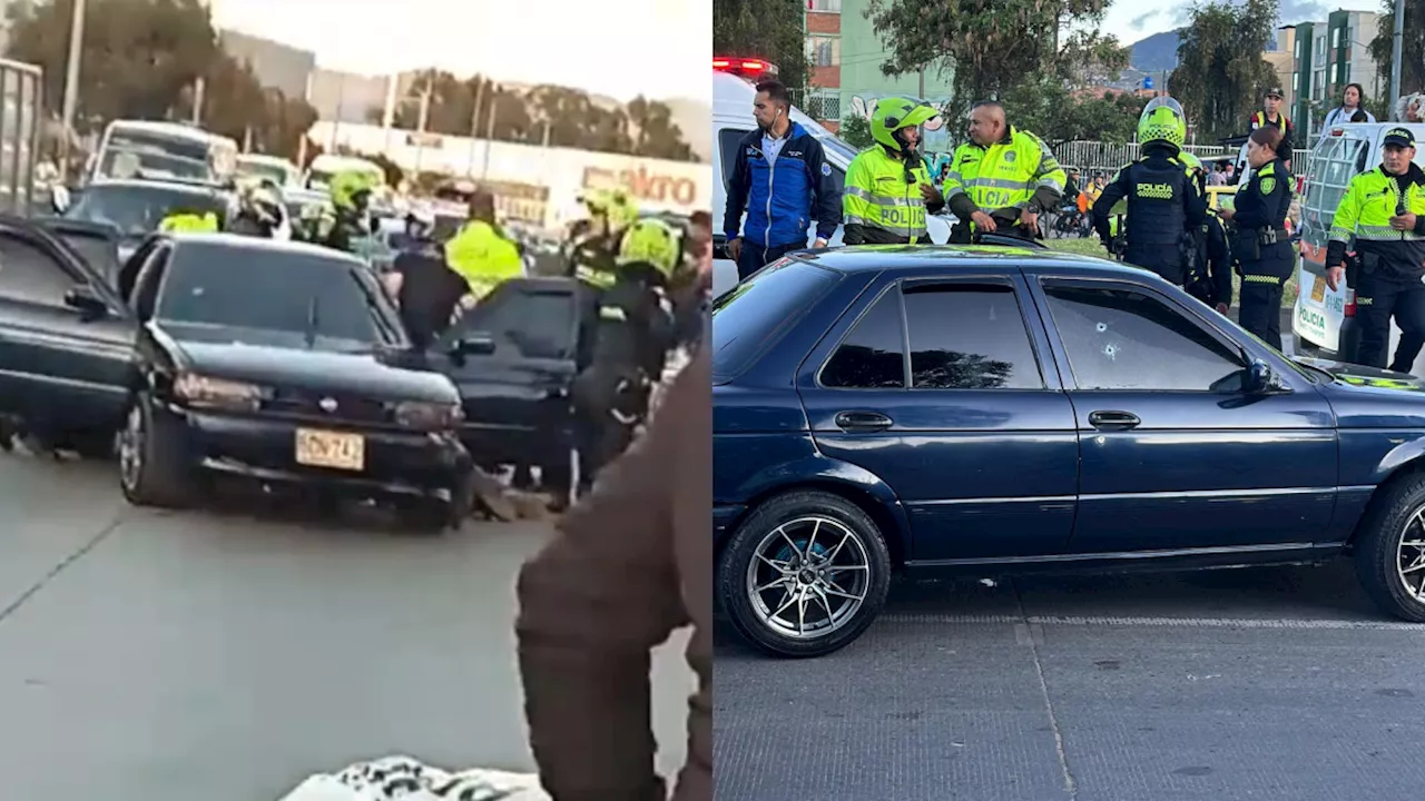 Tiroteo en la autopista Sur de Bogotá: se habla de dos personas heridas