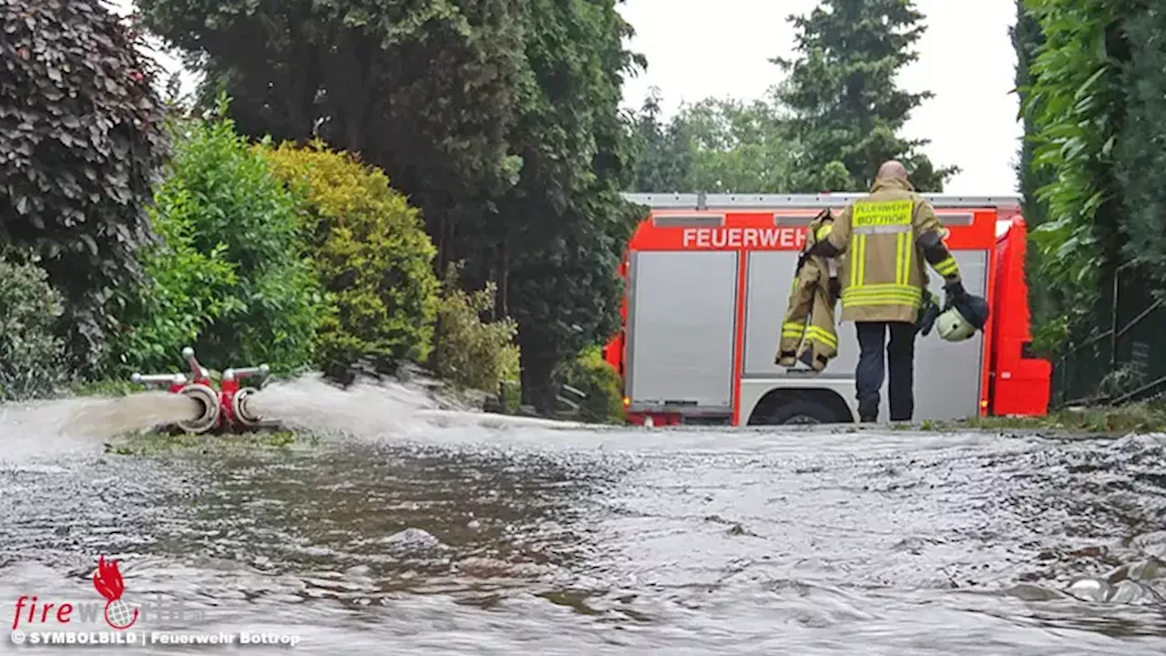 Hochwasserlage in Bayern per 2. Juni 2024 → etwa 40.000 überwiegend ehrenamtliche Feuerwehrleute im Einsatz