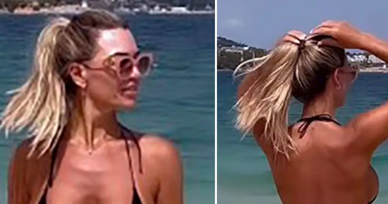 Christine McGuinness wows as she shows off flawless curves in string bikini