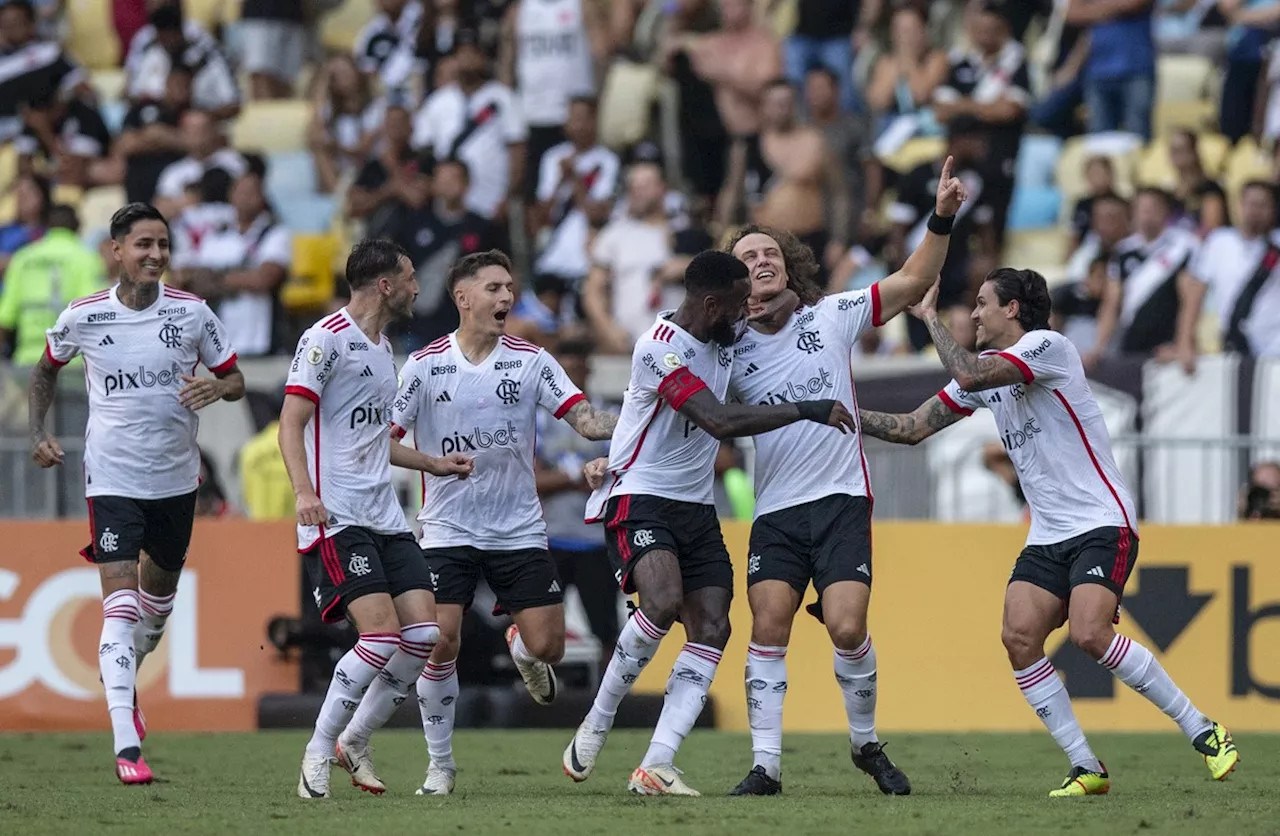 6 a 1: Flamengo aplica sua maior goleada contra o Vasco na história em clássico no Maracanã