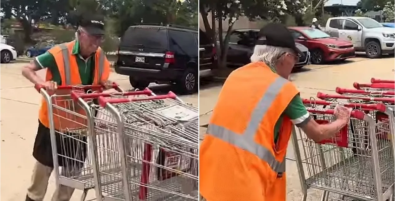 Campanha para 'aposentar' idoso de 90 anos que recolhe carrinhos em supermercado arrecada mais de R$ 1 milhão