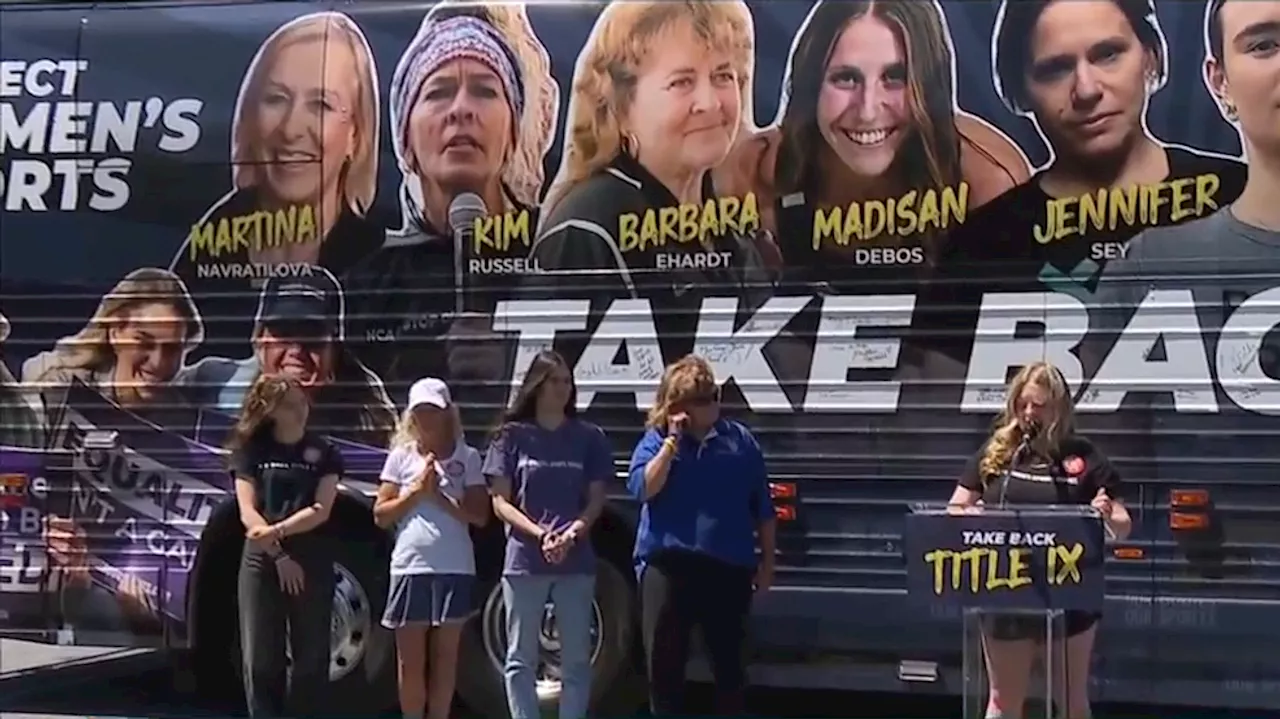 'Take Back Title IX Tour' protests transgender athlete at US Women's Open golf tournament