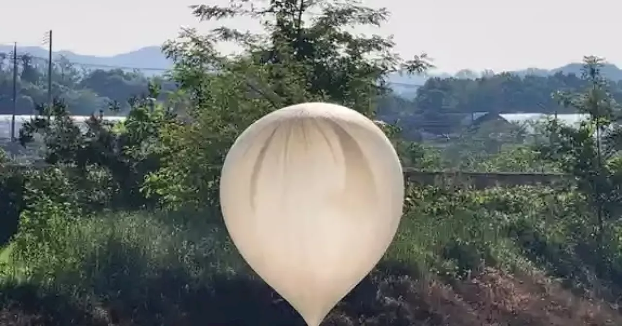 Corea del Norte envió 600 globos con basura a Corea del Sur