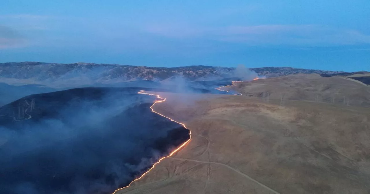 Wildfire scorches more than 12,500 acres, prompting some evacuations in Central Valley