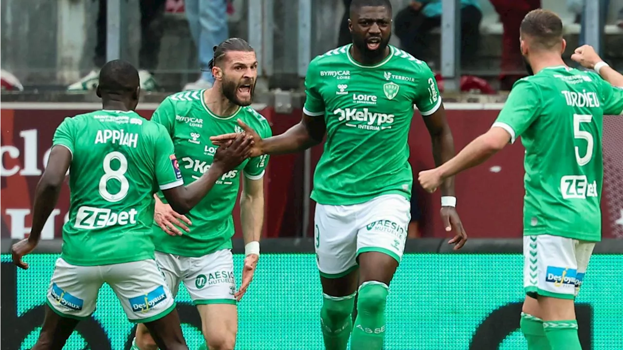 Ligue 1 : Deux ans après, Saint-Étienne retrouve l’élite et envoie Metz en Ligue 2