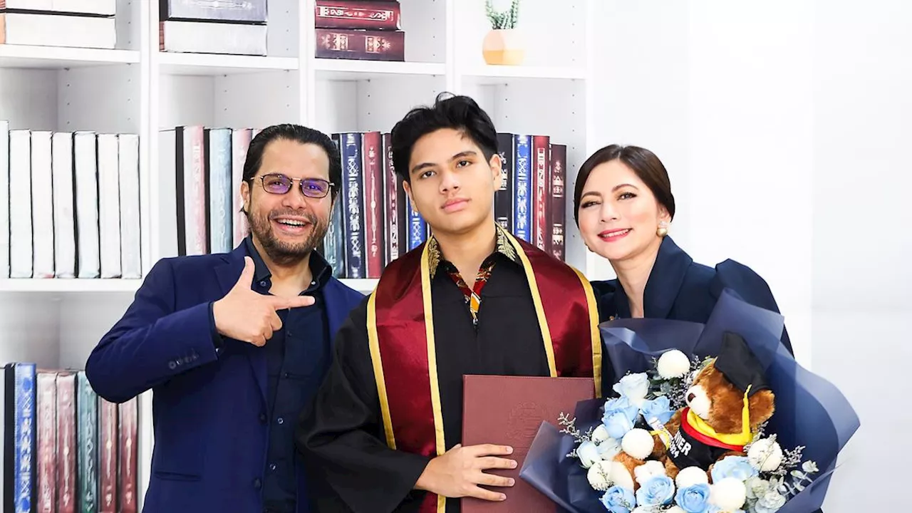 Tampil Kompak, Ini 7 Momen Wisuda SMA Putra Cut Keke dan Malik Bawazier