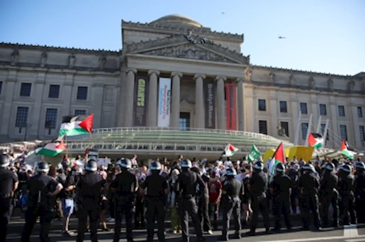 Police arrest 22 at pro-Palestinian protest at Brooklyn Museum