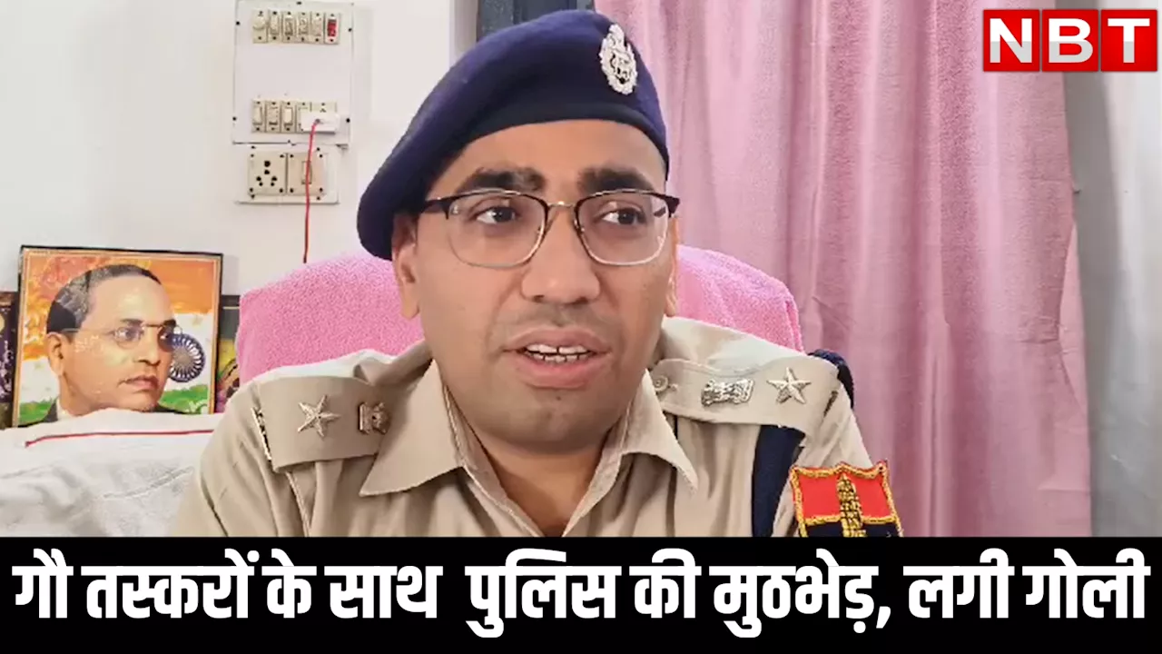 राजस्थान में पुलिस की गौ तस्करों के साथ दो- दो हाथ , मुठभेड़ के दौरान एक तस्कर को लगी गोली