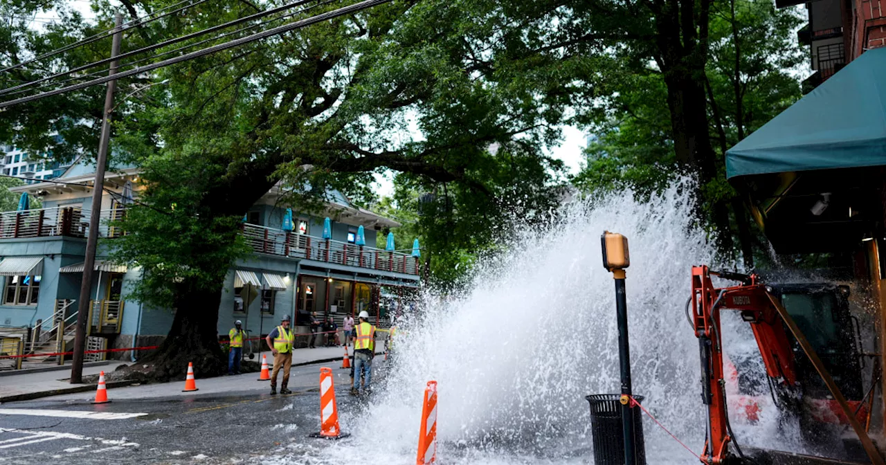 Burst pipes disrupt Atlanta water service, forcing business closings and boil water notice