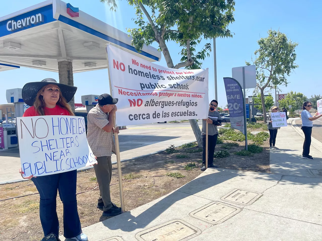 Spring Valley protesters call on San Diego County to scrap homeless shelter project