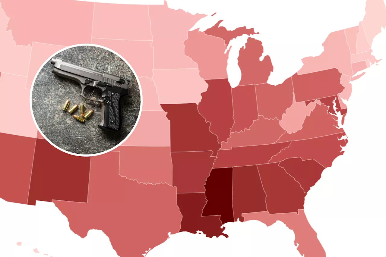 Map Shows Which States Have The Highest Rates of Firearm Deaths