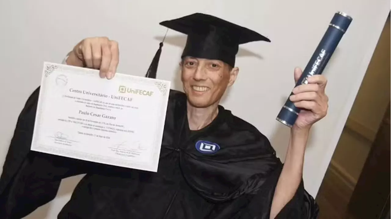 Aluno com câncer tem formatura antecipada e recebe diploma em hospital dias antes de morrer