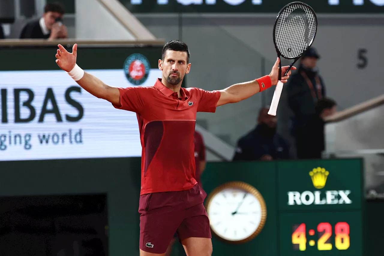 Roland-Garros : Novak Djokovic bat Lorenzo Musetti au bout de la nuit et rejoint les 8es