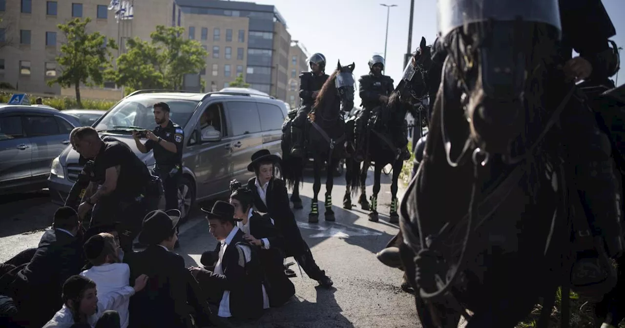 Ultra-Orthodox protesters block Jerusalem roads ahead of Israeli court decision on draft exemptions