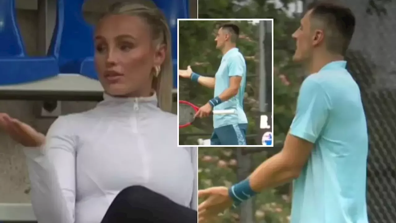 Tennis star abandons match mid-game following bizarre row with girlfriend