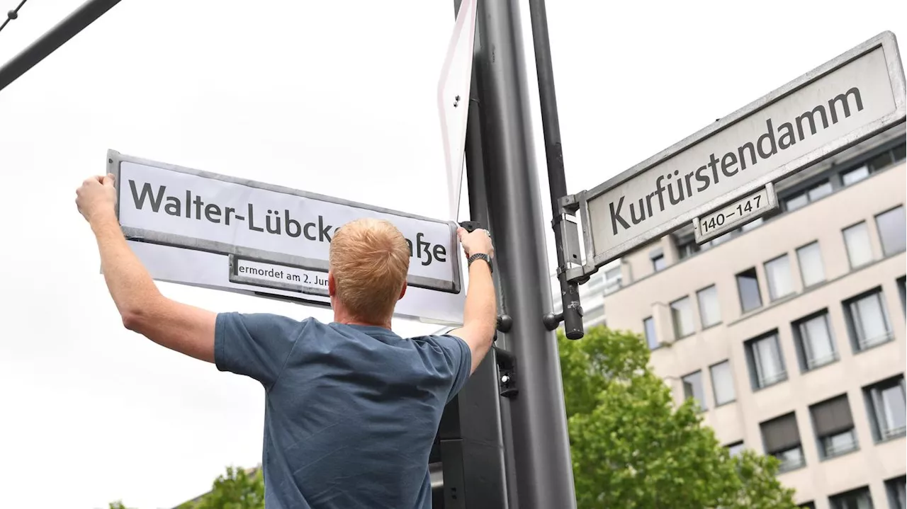 Gedenken an ermordeten Walter Lübcke: Straße in Berlin-Halensee wird zeitweise symbolisch umbenannt