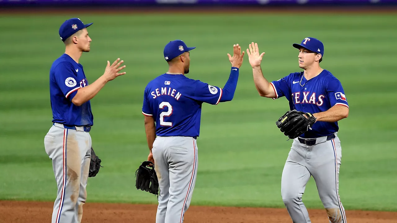 Seager extends hitting streak to 14 games, Rangers beat Marlins