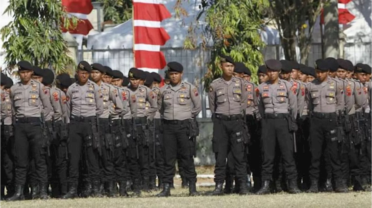 Lebih dari 500 Aparat Gabungan Kawal Jalannya Laga Indonesia Vs Tanzania