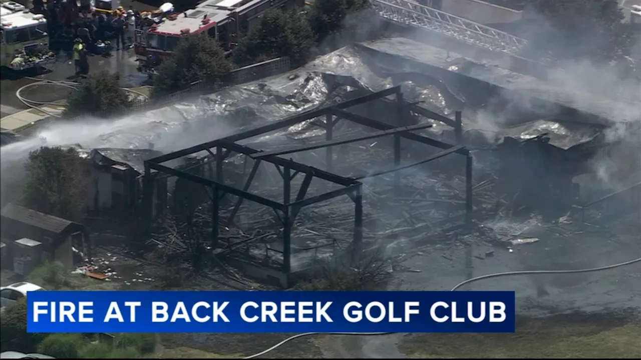 Fire destroys pavilion at Back Creek Golf Club in New Castle County, Delaware