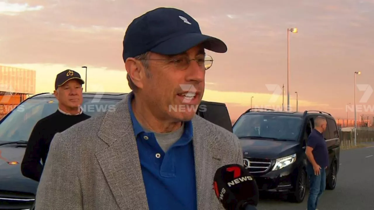 Jerry Seinfeld opens up on time in Australia in exclusive 7NEWS interview amid heckler-plagued tour