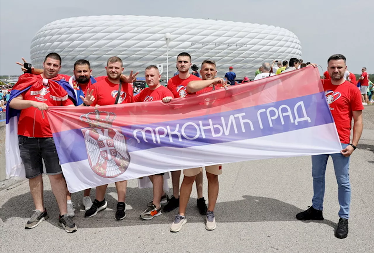 Euro 2024: tifosi a Monaco per Serbia contro Slovenia