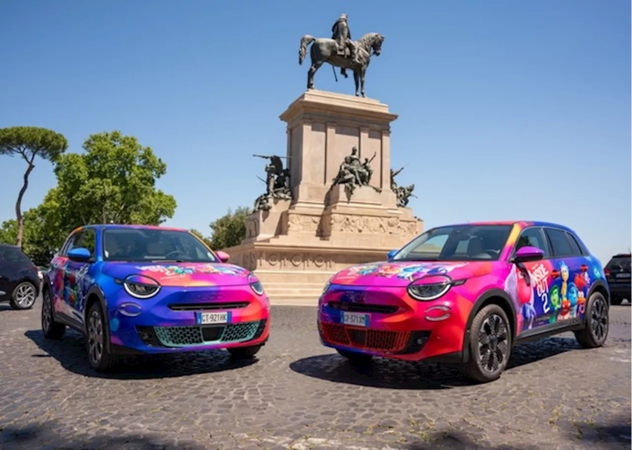 Fiat 600 Hybrid con Disney e Pixar per 'Inside Out 2'