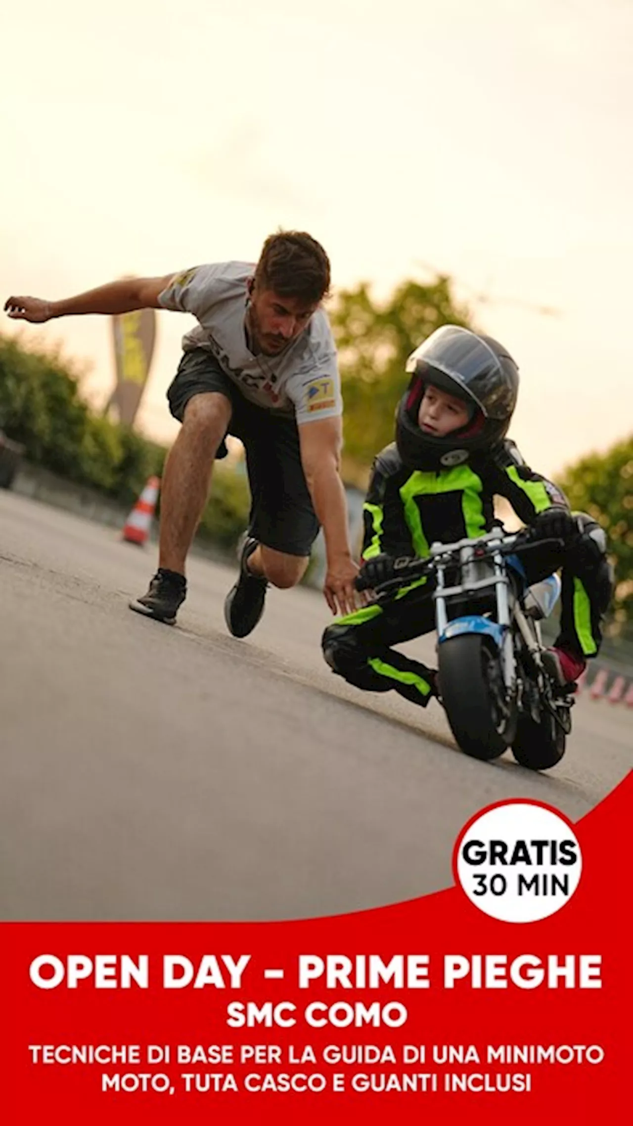 Moto: scatta l''open day-prime pieghe', per bambini da 6 a 8 anni