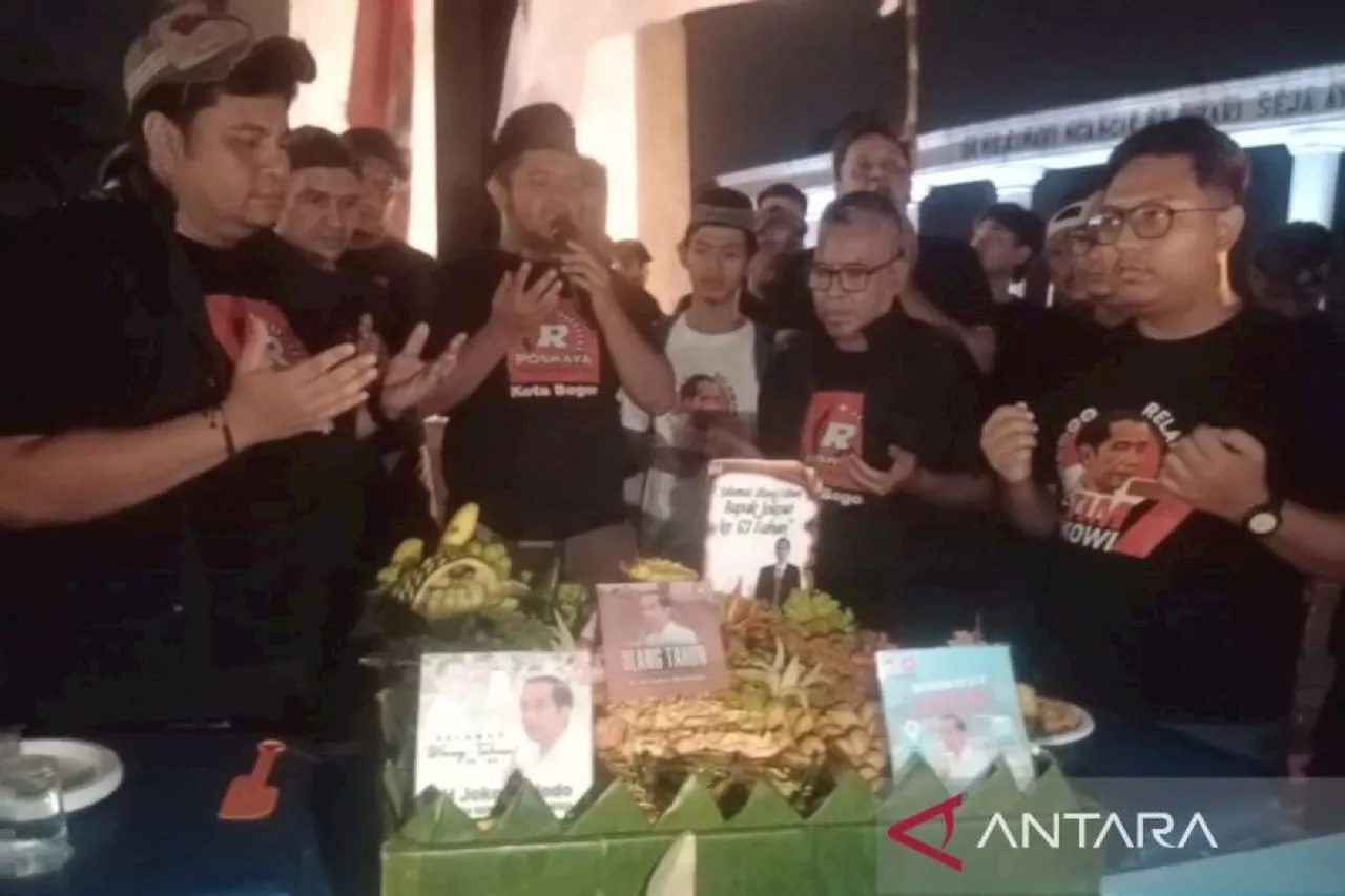 Relawan Jokowi Bogor Raya rayakan ulang tahun ke-63 Presiden RI