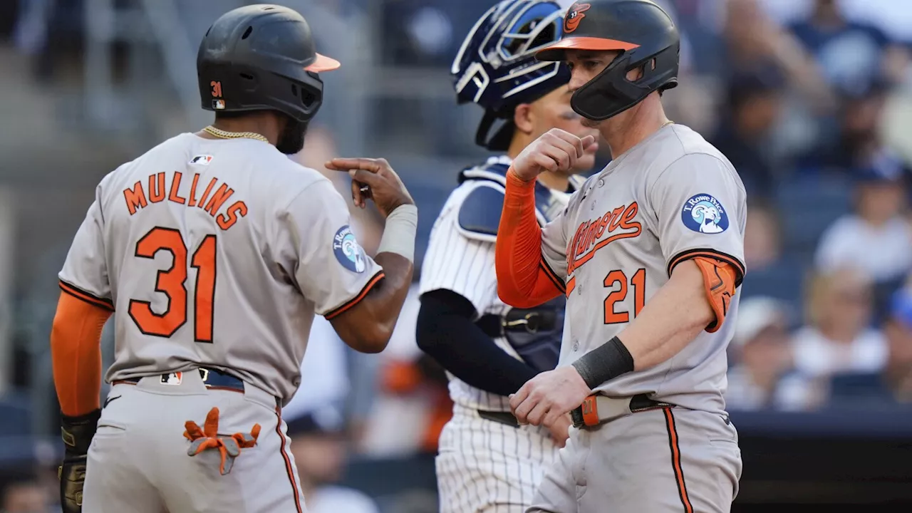 Orioles use big 2nd inning against Gil to rout Yankees 17-5 and win 22nd straight series vs. AL East