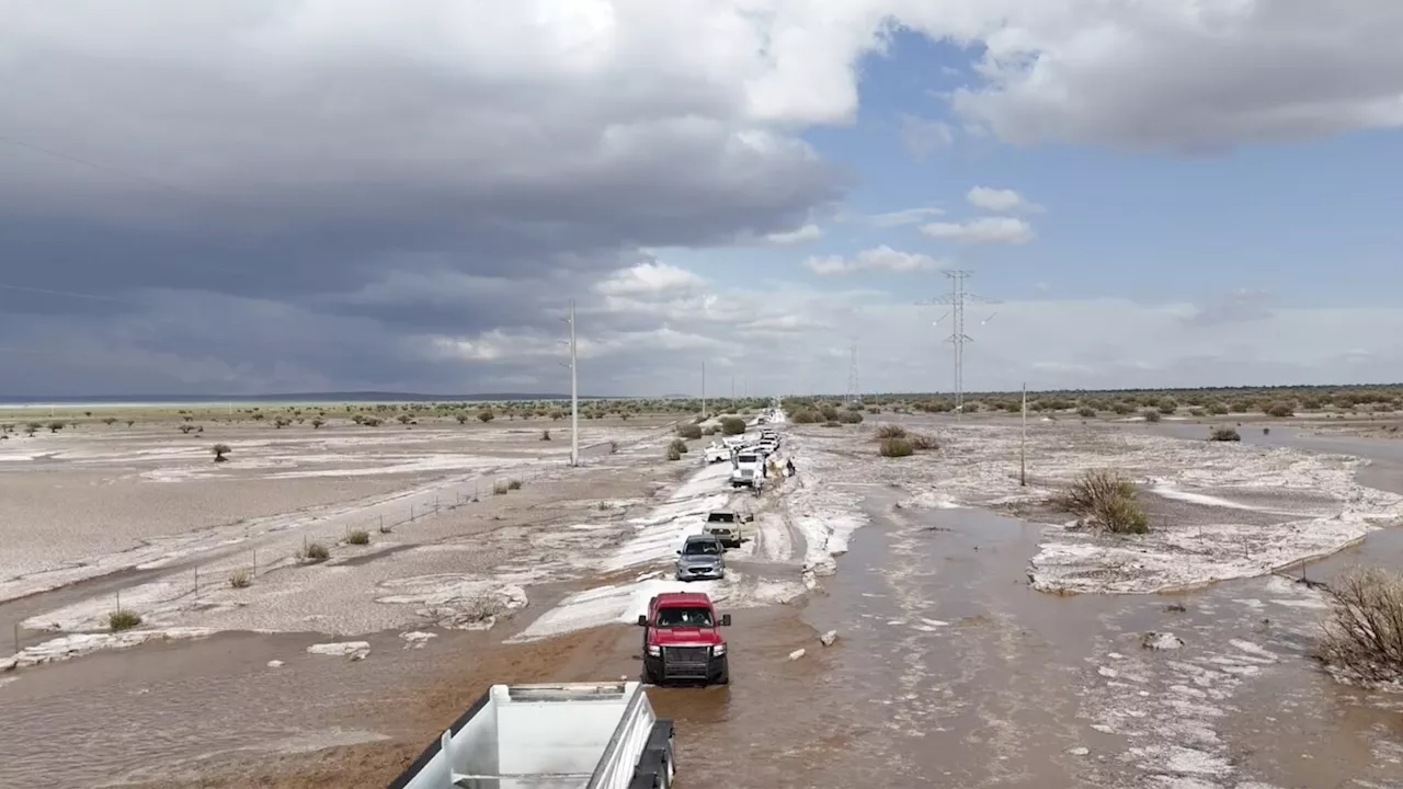 Powerful storm transformed 'relatively flat' New Mexico village into 'large lake,' forecasters say