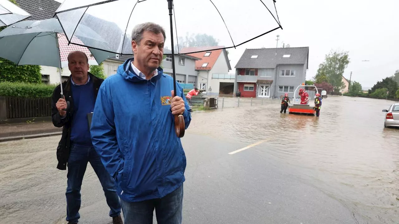 Söder vehement für Hochwasser-Pflichtversicherung